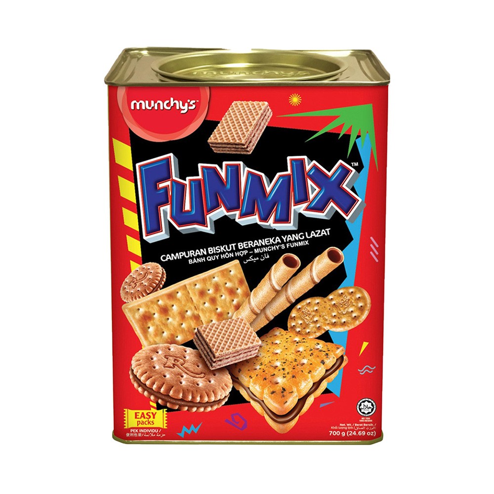 Munchy's Funmix Assorted Biscuits – 700g Tin
